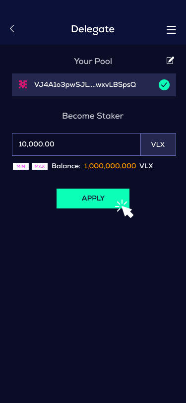 Become a validator